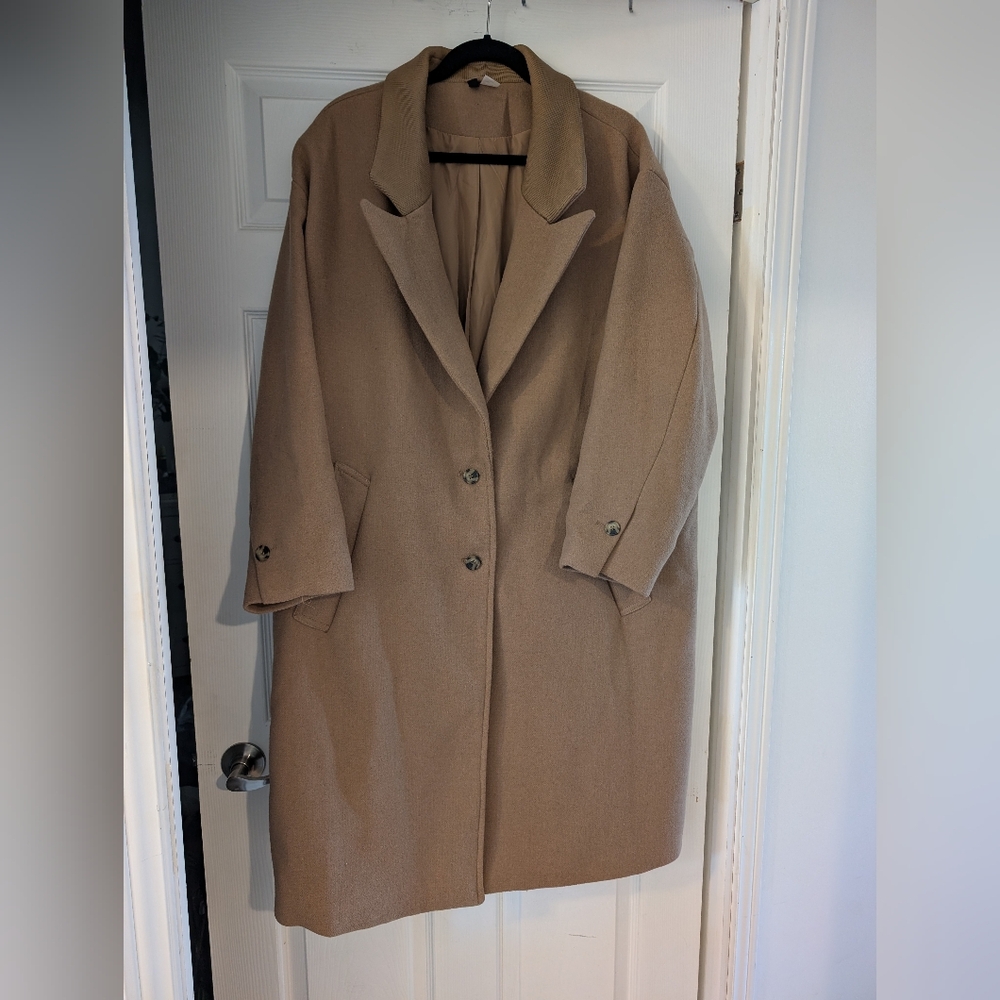 H&M Classic Tan Trench Coat - Manteau Trench Camel